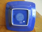 Longaberger Soft Square Cornflower Bread Plate Set 2 blue *shipping included!* — photo 5