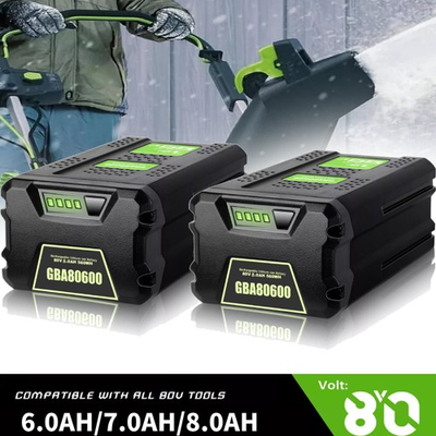 #ad #ad 80V 8.0Ah Lithium ion Battery For Greenworks PRO 80V GBA80200 GBA80600 2601302 $84.89