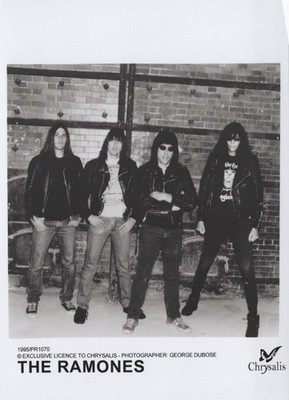 The Ramones Foto Original Schwarz Weiß Presse Promotion Chrysalis 1995