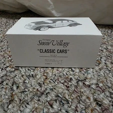 Department 56 Snow Village Classic Cars Handpainted Ceramic #5457-7  Blue!