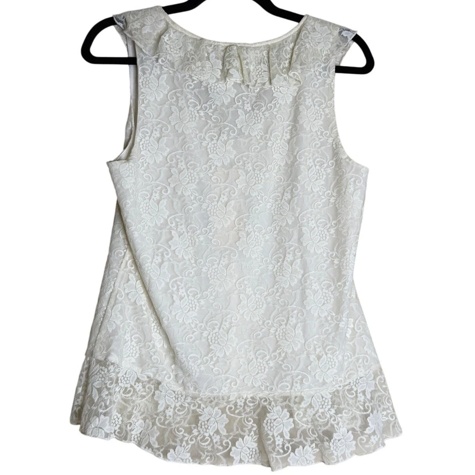 Kenar Top 女式中号蕾丝花卉佩斯利 Coquette 波西米亚 Cottagecore Prairie — 第 2/4 张图片