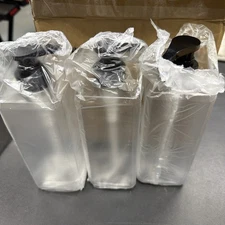 Shampoo and Conditioner Dispenser (Set of 3, 21oz) Modern Refillable Shampoo ...