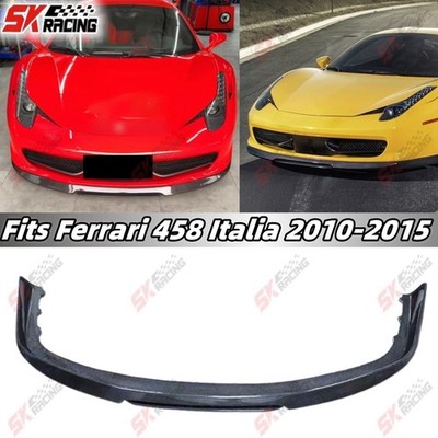 Carbon Fiber/Unpainted FRP Front Bumper Lip For Fits Ferrari 458 Italia 2010-15