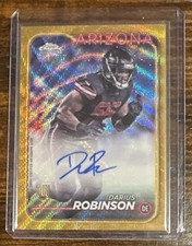 Darius Robinson RC Auto Gold /50 2025 Topps Chrome Variation RA-DRO Cardinals