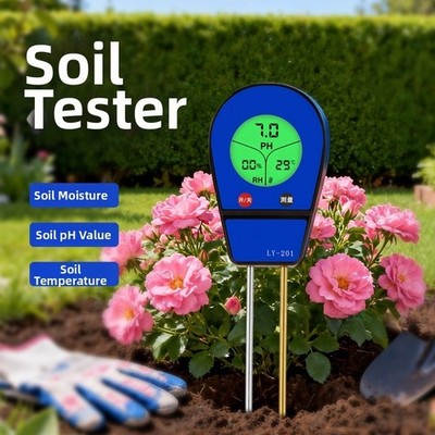 Bodenfeuchte für pH- und Temperaturmessgerät für Landwirtschaft und Gartenbau