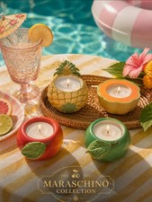 PartyLite Fruit Splash Candle Holder Set Tealight Holders Tropical Summer Decor