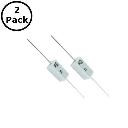 Paquete de 2 resistencias de potencia cerámica enrolladas 5W NTE 5W115, 150 ohmios 5 vatios 5W - Imagen 1 de 1