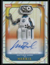 2026 Topps Finest Marvel Fantastic Four Matthew Wood H.E.R.B.I.E Refractor Auto