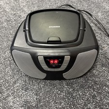 Vintage Sylvania Boombox SRCD1025-Black Portable LED CD Player AM FM Radio EUC 