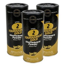 Speed 2 Tournament Gold Shuffleboard Wax Fast Speed for Competitive Leagu...