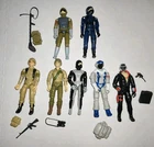 GI Joe Action Figure Lot Duke Destro Grunt Falcon Pilot Tripwire Vintage