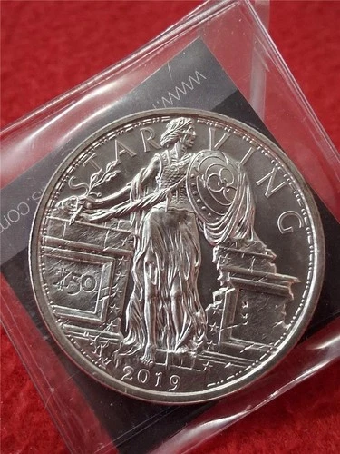 2019 ZOMBUCKS STARVING Currency of The Apocalypse 1oz UNC SILVER RND #MF-0906