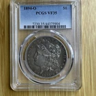1894-O Morgan Silver Dollar $1 PCGS VF35