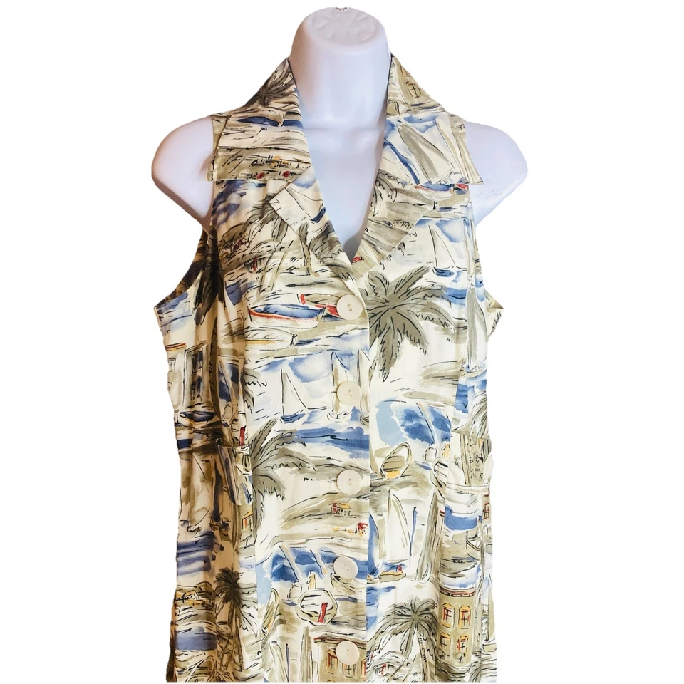 Maxi Vestido Club Mystic Para Mujer Verde Floral Vela Palmeras Slvless Talla M Tropical Foto 2 de 4