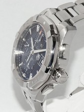 TAG Heuer Aquaracer Chronograph Calibre 16 CAY2112-0 Men Automatic Blue Dial
