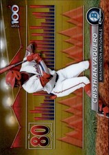2024 Bowman #BTP-80 Cristhian Vaquero Bowman Scouts' Top 100 Gold #/50