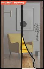 Magnetic Screen Door- Fit up to 36 X 80 Door. Heavy-Duty Screen Door Mesh with