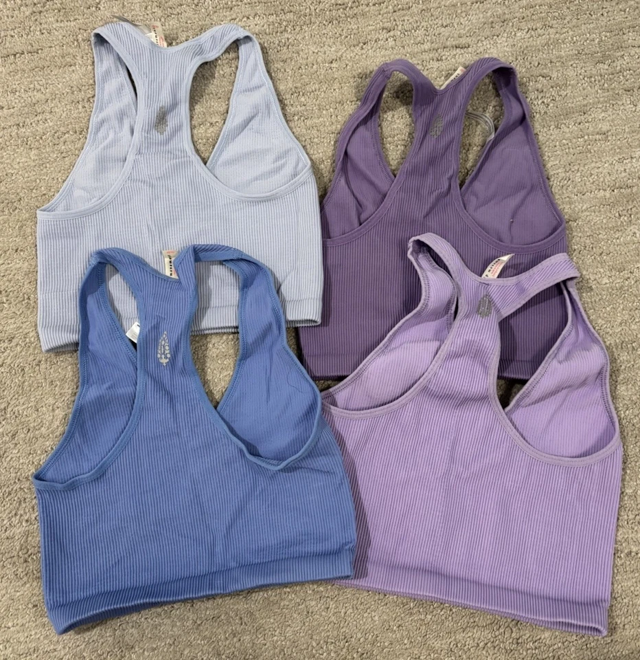 Free People x FP Movement Free Throw Crop Tank(s),紫色 (4) XS 码 — 第 2/4 张图片