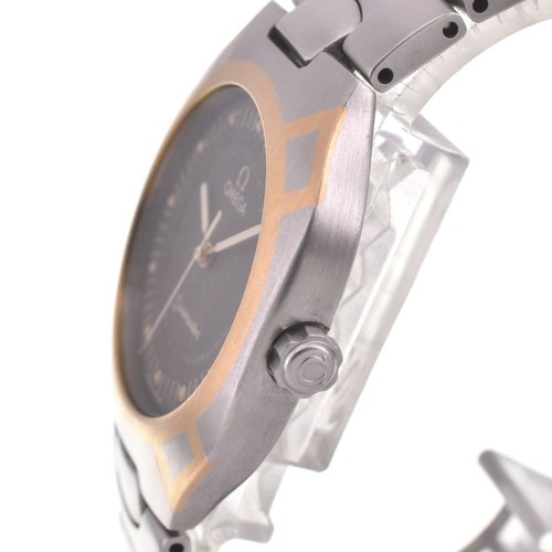 Omega Seamaster Vintage Polaris Date K18YG St. Acier Quartz Montre Hommes Auth - Photo 3 sur 7