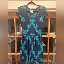 EUC Romeo & Juliet Couture Size Small Elegant Blue and Teal Dress