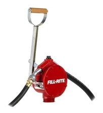 FILL-RITE FR152 Hand Operated Drum Pump w/ Hose Nozzle 20gpm 100 strokes