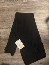 TC LuLaRoe solid black leggings new with tag fits size 12 to 18