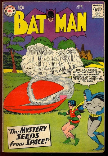 Batman #124 Nice Early Silver Age Superhero Vintage DC Comic 1959 FN-