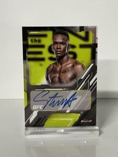 Topps Finest 2022 UFC Israel Adesanya Autographed Trading Card Certified