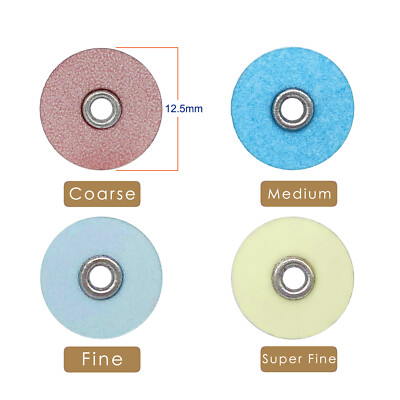 100Pcs Dental Sof-Lex contouring polishing 2382 discs 1/2'' 12.7mm /Mandrel
