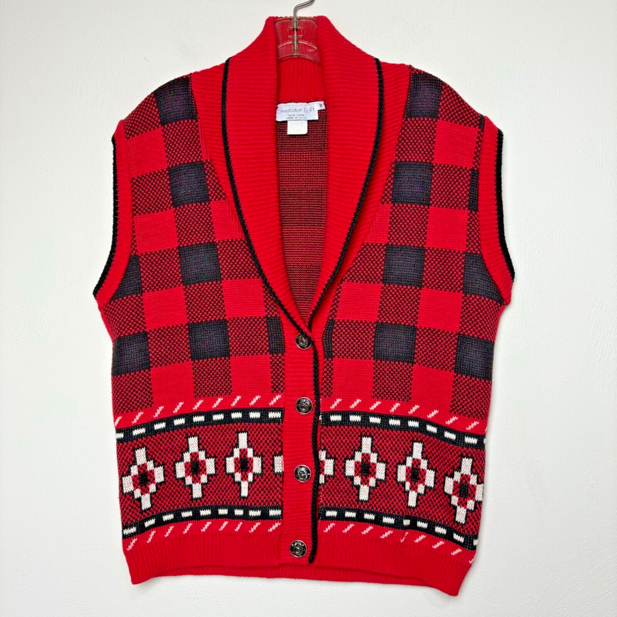 Shawl Collar Vest Shawl Sweater Vest Yeokou Men's Shawl Collar