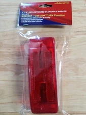 2 x 6 Maxxima Red 8 LED Combination Aux Brake Tail Marker Light Truck Trailer