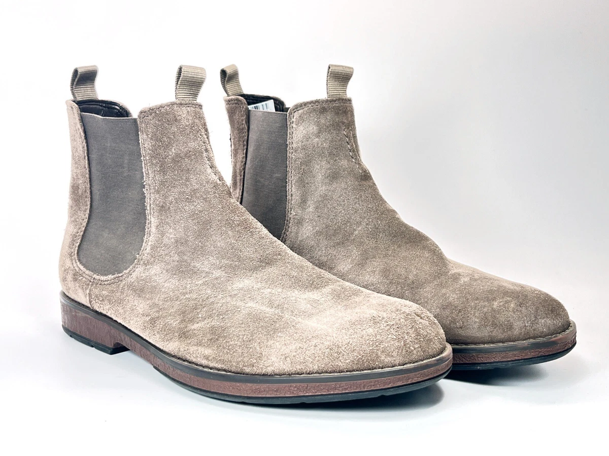 Clarks hinman top suede chelsea boots