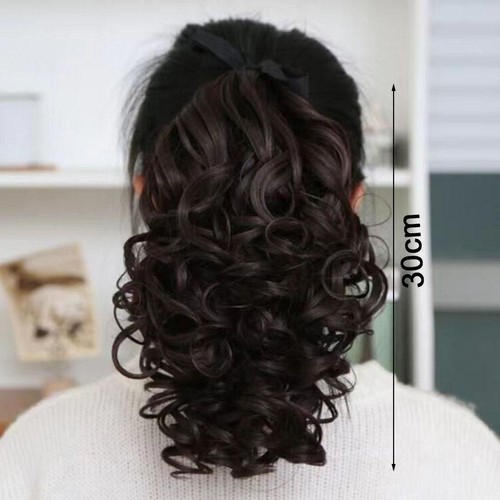 Curly Ponytail Wigs Claw Clip Fashion Thick Fluffy Multiple Wig Hair #^ L1P X6U8 - Picture 12 of 16