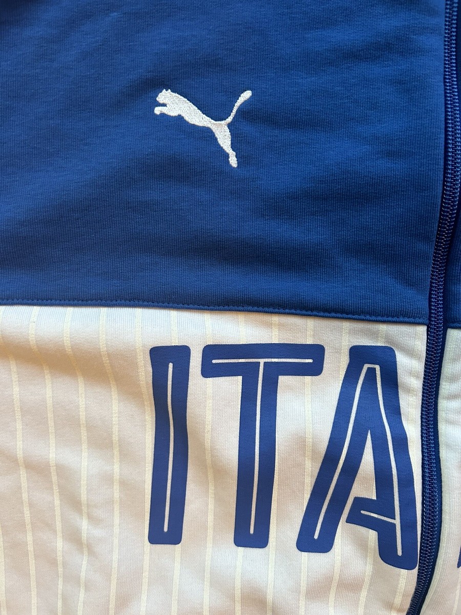 Puma Italia Track Jacket Mens 2XL Blue Full Zip National Puma Italia Track Jacket Mens 2XL Blue Full Zip National