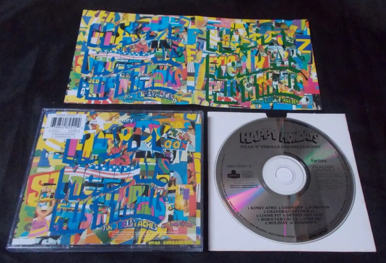 HAPPY MONDAYS - PILLS'N'THRILLS AND BELLYACHES (1990 FACTORY RECORDS CD)
