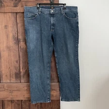 Lee Jeans Men’s 42 X 30 Regular Fit Straight Leg Blue Denim New