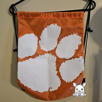 2 Clemson Tigers Team Stripe Drawstring Back Pack 