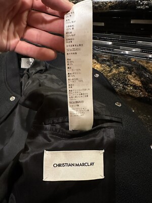 Celine x Hedi x SS19 Christian Marclay Black Varsity Jacket Celine x Hedi x SS19 Christian Marclay Black Varsity Jacket