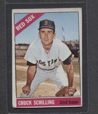 1966 Topps #6 Chuck Schilling (Red Sox)  Vg-Ex  (Flat Rate Ship)   A3