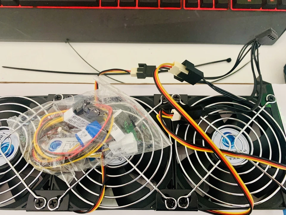 Universal VGA Cooler Dual 80mm Graphics Card Heatsink Fans GPU Radiator - Image 4 of 4