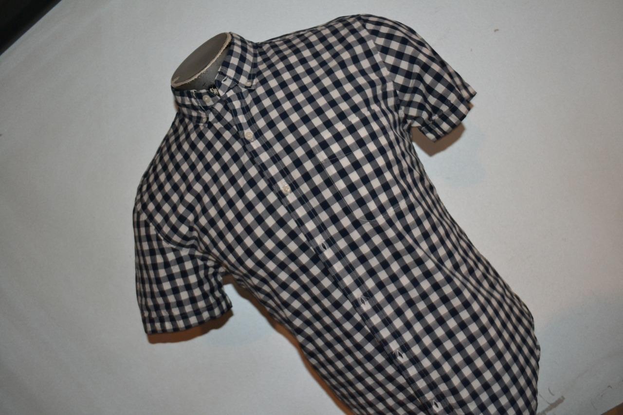 38364 J.Crew Dress Shirt Front Pocket Blue Plaid Size Medium Mens eBay