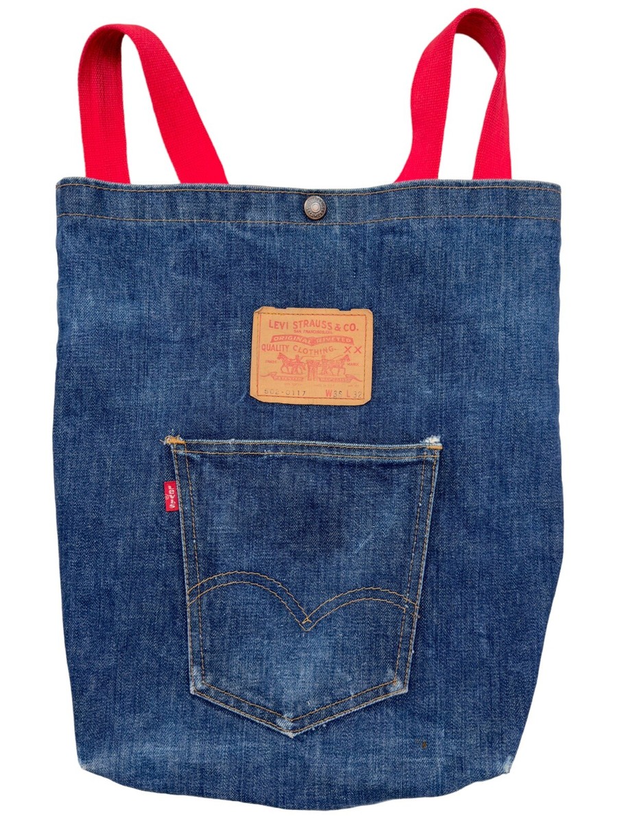 Vintage Levi's 501 Now Designs San Francisco Denim Tote Bag