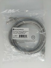 Ethernet Patch Cable Flexboot Cat6 Network RJ45 Stranded UTP 24AWG 5ft Gray