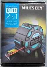 2 In 1 Mileseey Multifunction DT11 Laser Tape Measurer