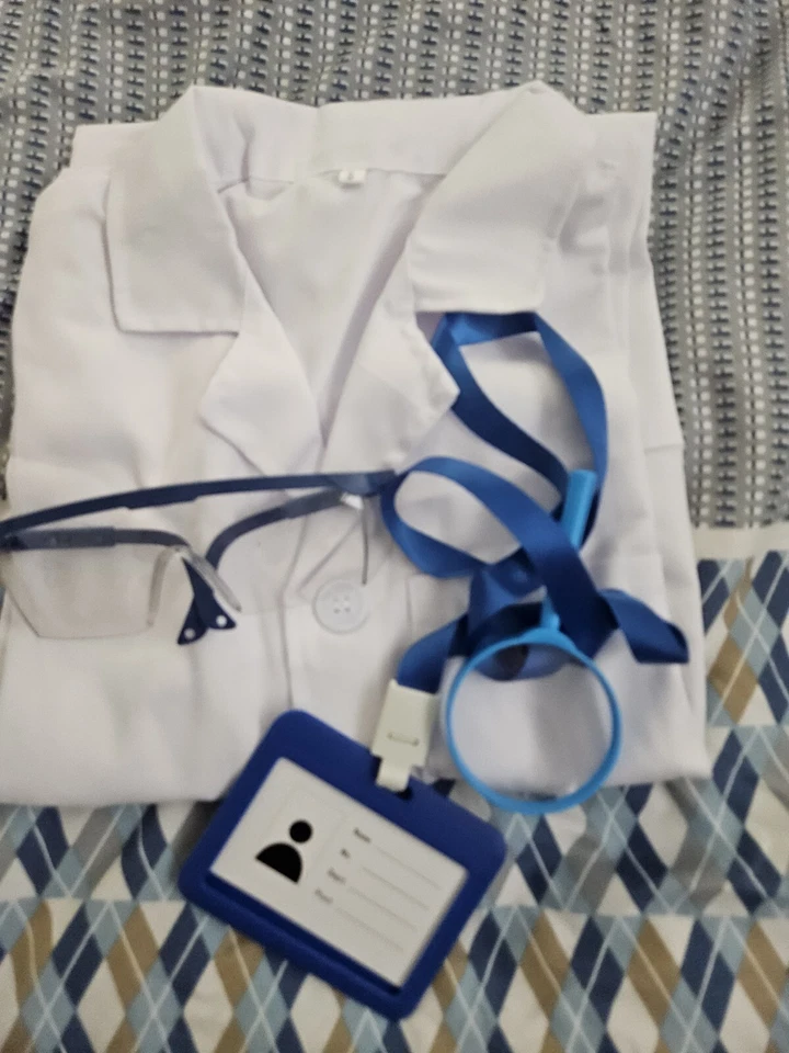 Nuevo LOTE 2 Disfraces Niñas Minnie Mouse Falda Diadema Doctor Científico Disfraz Foto 4 de 4