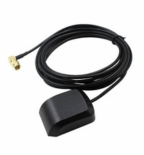 GPS Active Antenna 90-Degree SMA Male Plug 28dB Aerial Connector