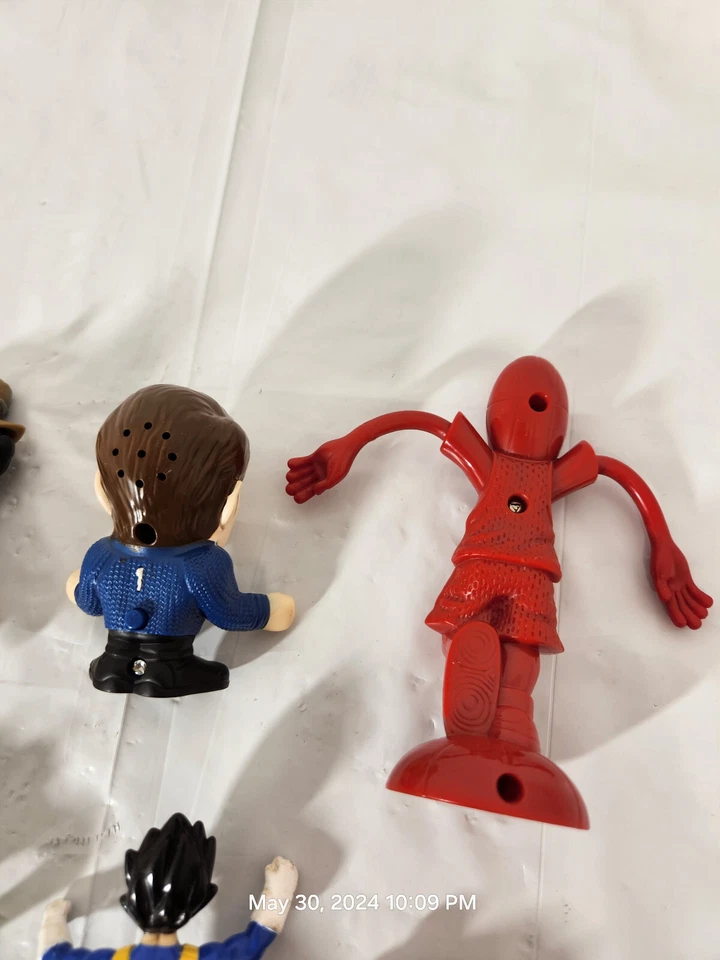 Lote de 10 juguetes figuras de juguete de plástico vintage Power Rangers Super Man Star Trek Foto 2 de 4