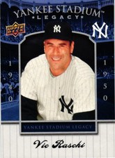 Vic Raschi New York Yankees 2008 Upper Deck Baseball Trading Card