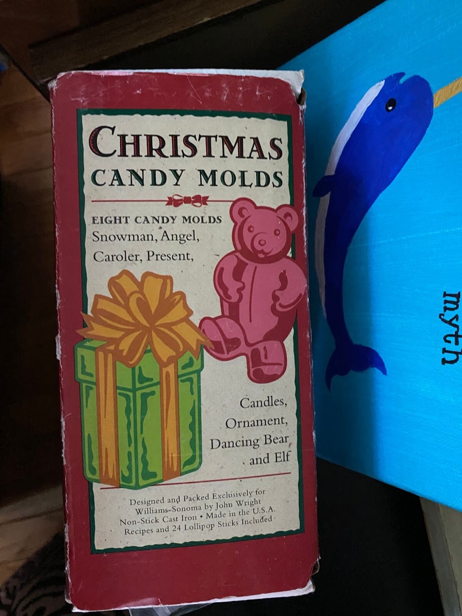 Williams Sonoma John Wright Co Non-Stick Cast Iron Christmas Candy