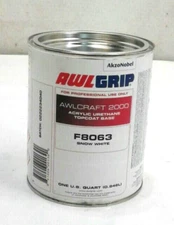 AwlGrip F8063 AwlCraft 2000 Acrylic Urethane TopCoat Base Snow White 1 Quart
